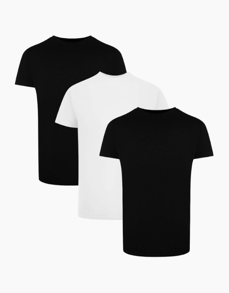 Palm Angels Tri-Pack Flag Logo Black and White T-Shirts