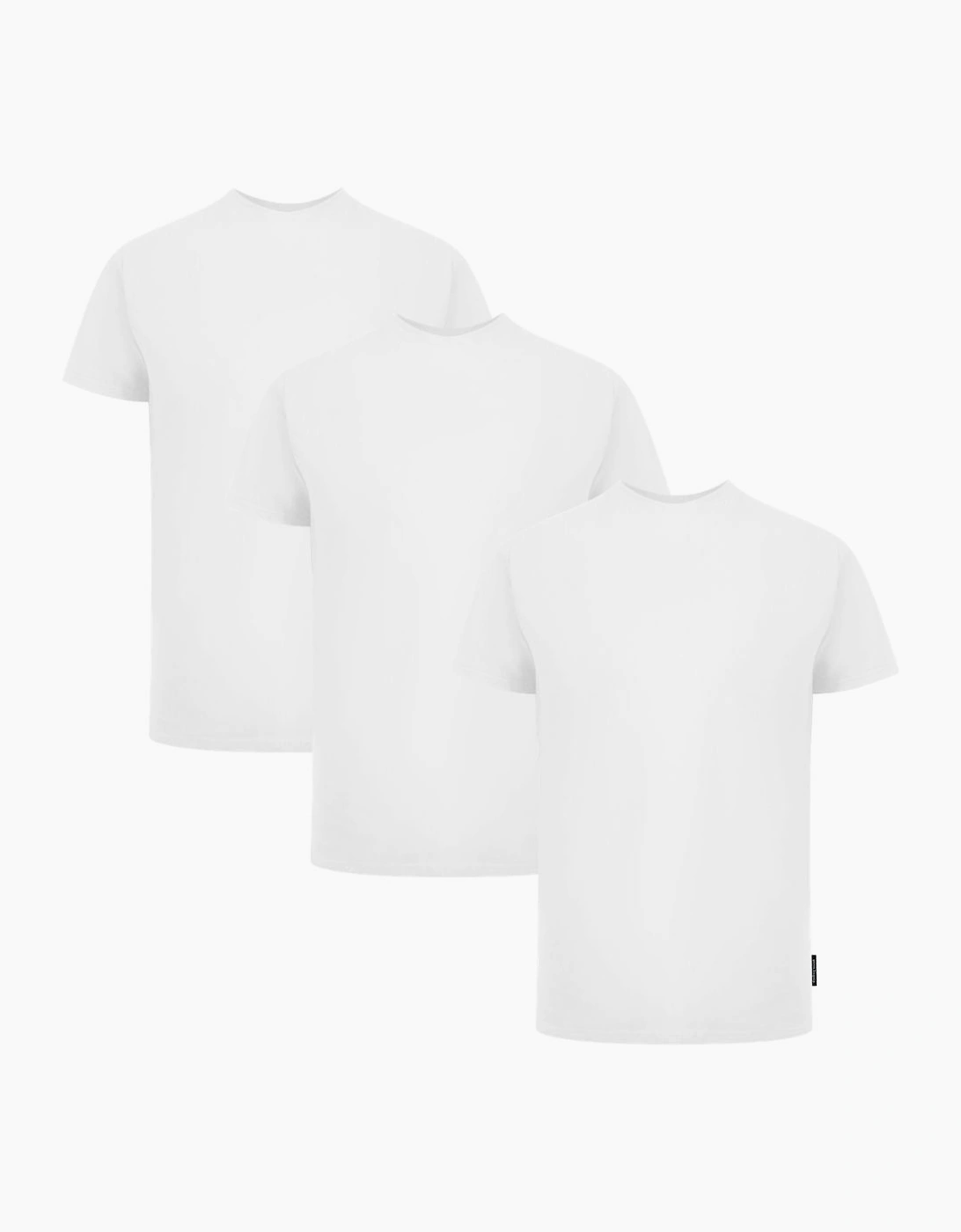 Palm Angels Tri-Pack Flag Logo White T-Shirts