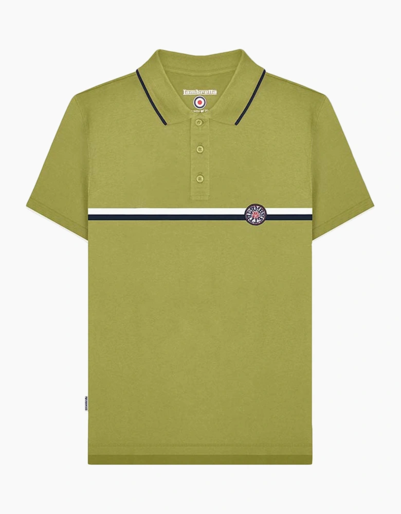 Lambretta Mens Badge Logo Short Sleeve Cotton Polo Shirt