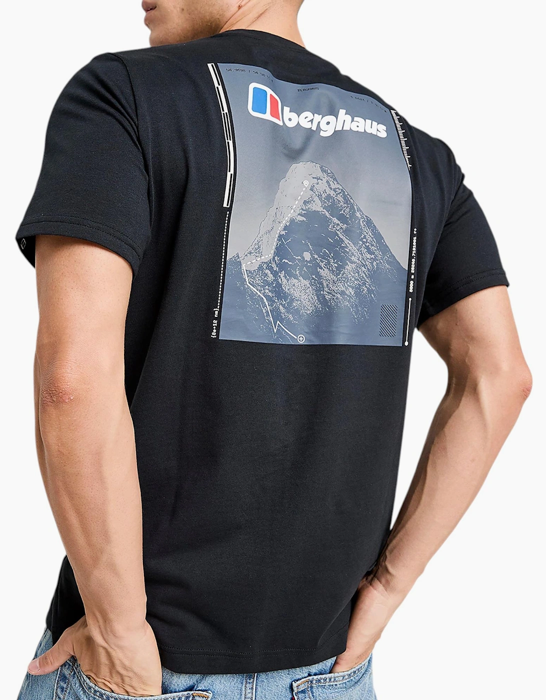 Berghaus Mens T Shirt Mount Crew Neck Short Sleeve Cotton Summer Tee
