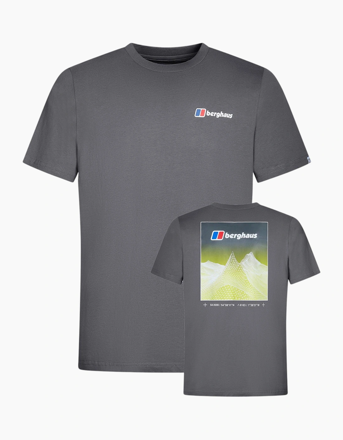 Berghaus Mens T Shirt Mount Crew Neck Short Sleeve Cotton Summer Tee