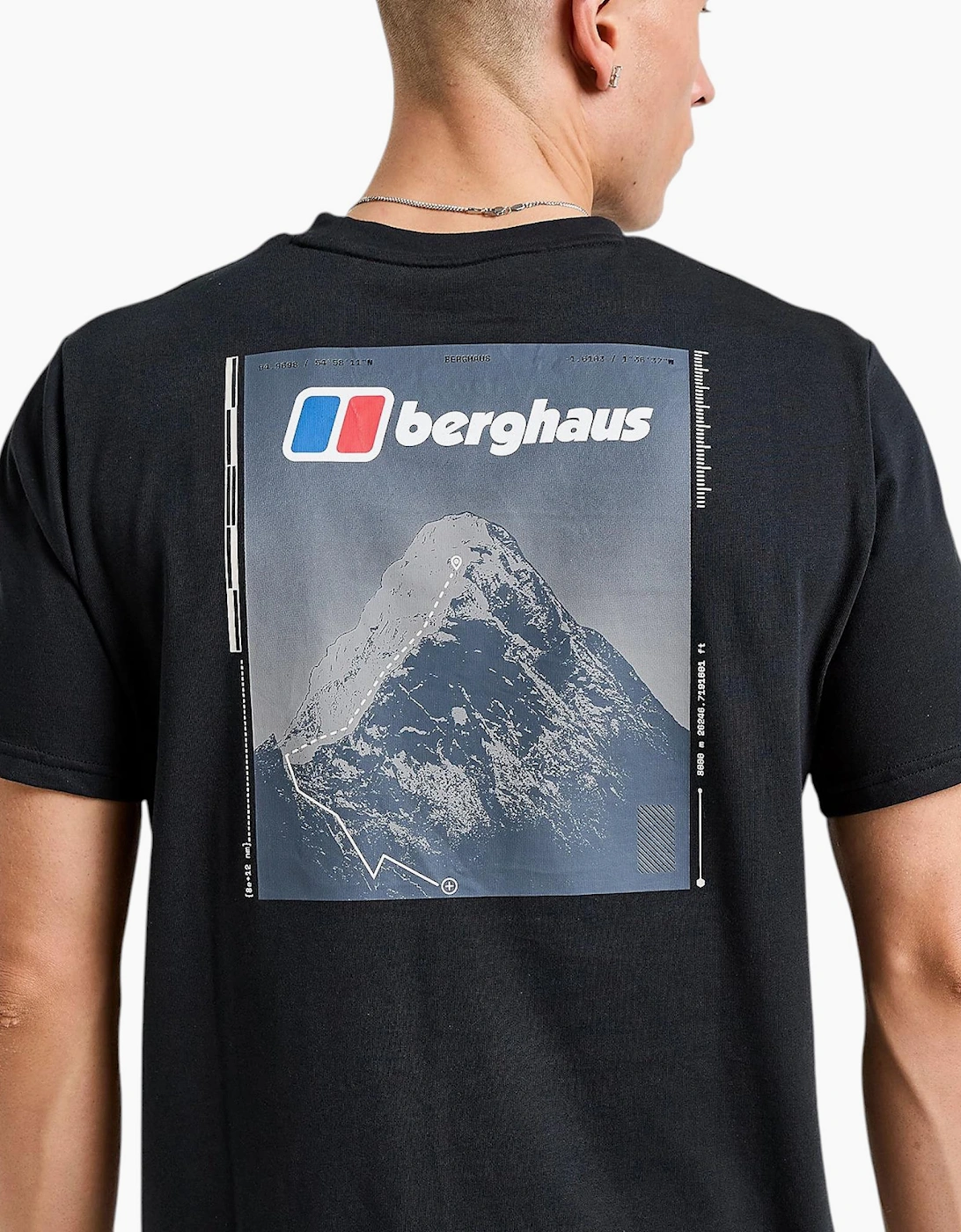 Berghaus Mens T Shirt Mount Crew Neck Short Sleeve Cotton Summer Tee