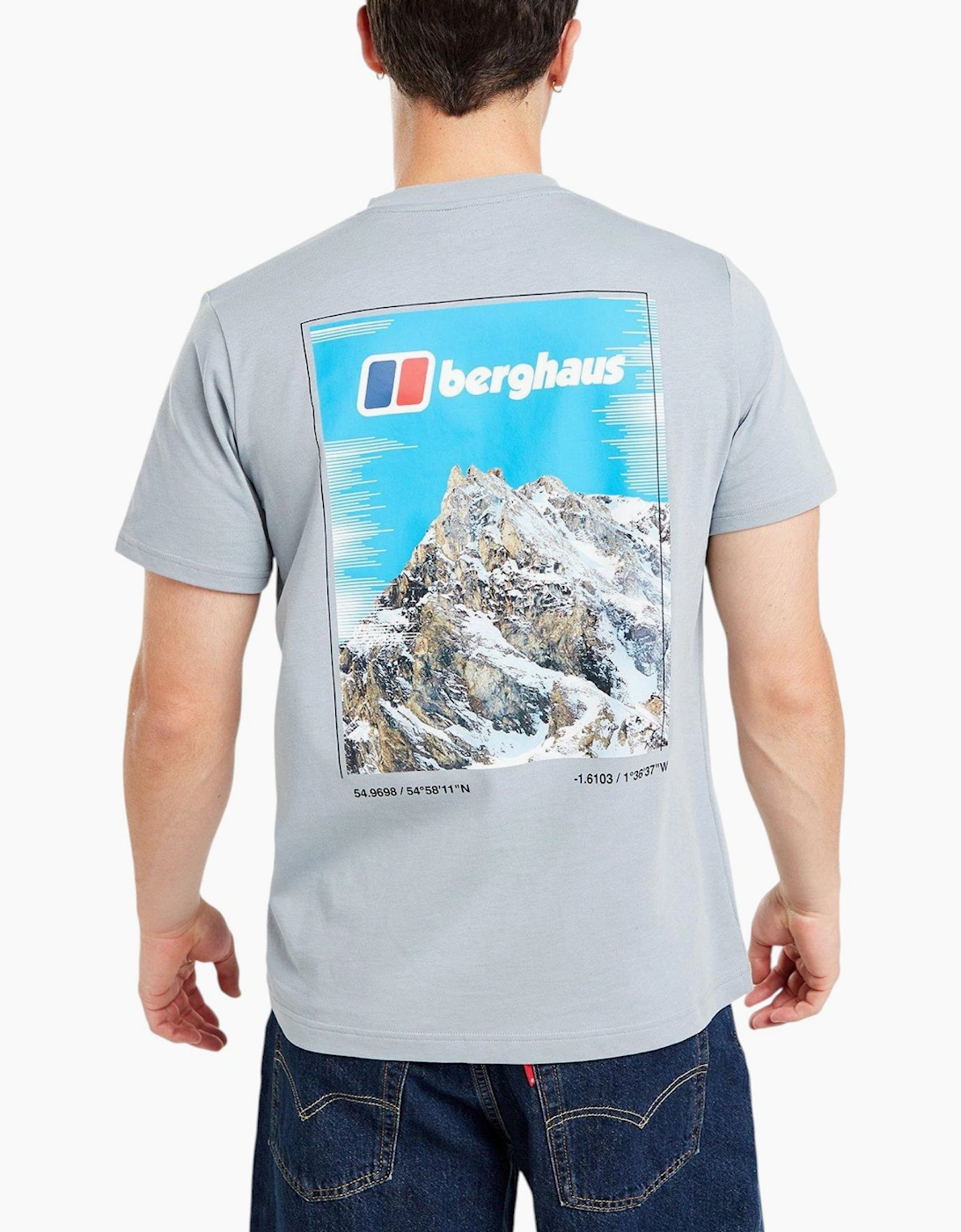 Berghaus Mens T Shirt Mount Crew Neck Short Sleeve Cotton Summer Tee