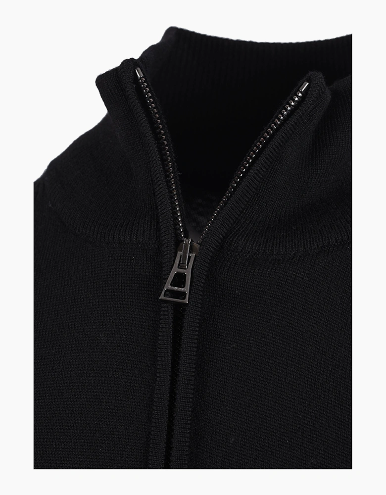 BELSTAFF COLDEN MERINO QUARTER ZIP BLACK