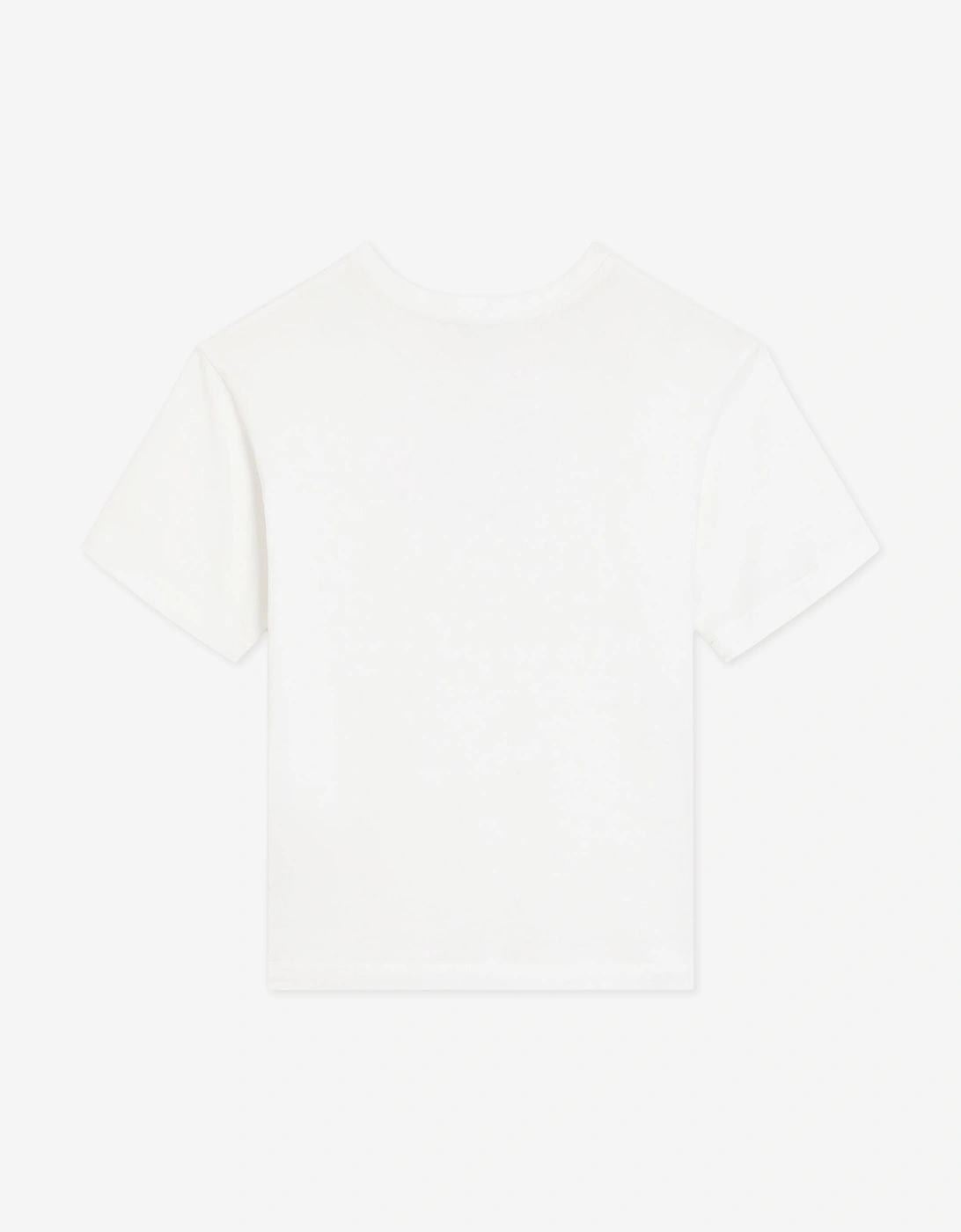 Dolce & Gabbana Boys Embossed Majolica Logo T-Shirt in White