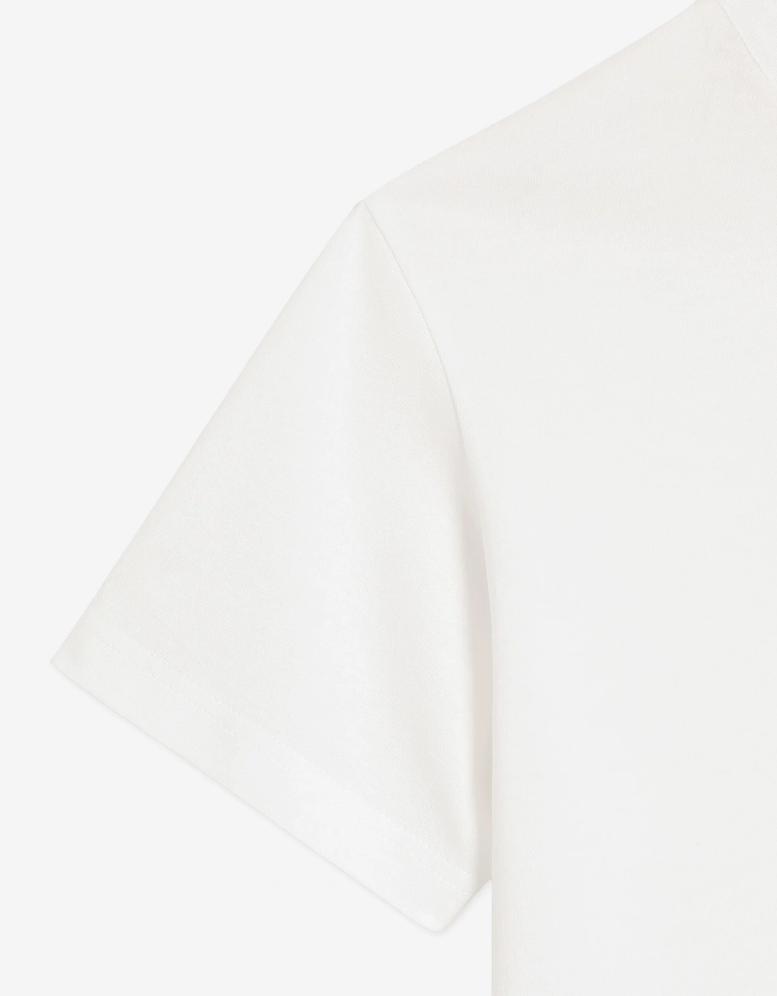 Dolce & Gabbana Boys Embossed Majolica Logo T-Shirt in White