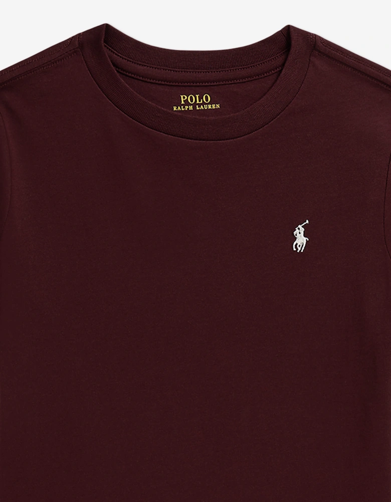 Ralph Lauren Boys Cotton Logo T-Shirt in Red