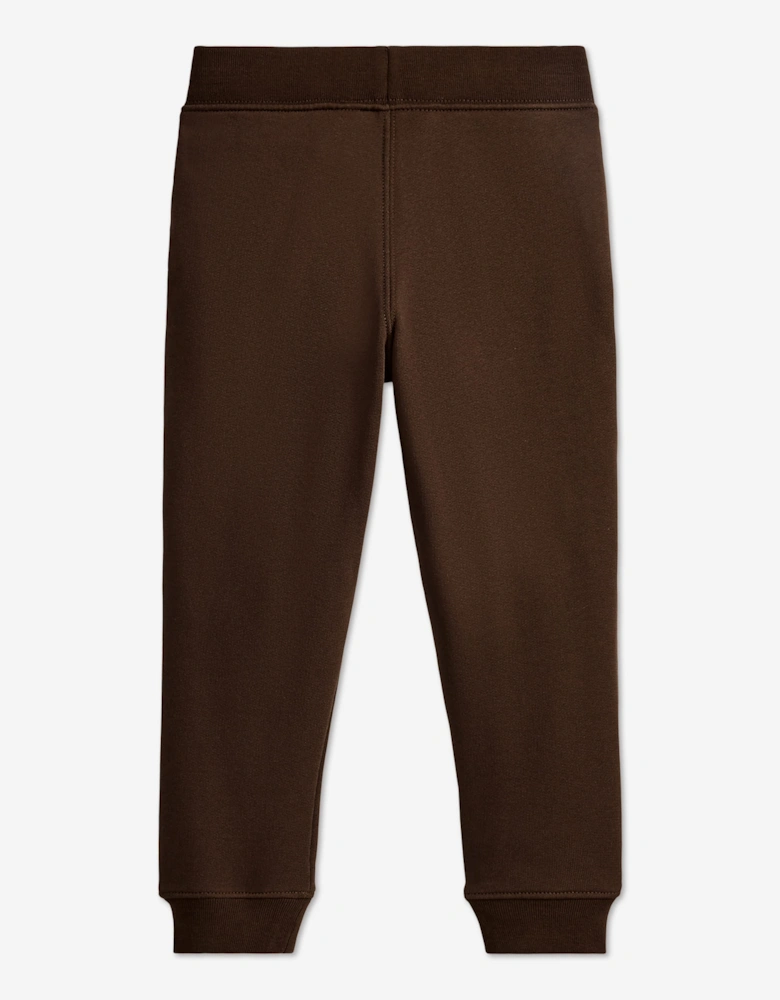 Ralph Lauren Boys Logo Joggers in Brown