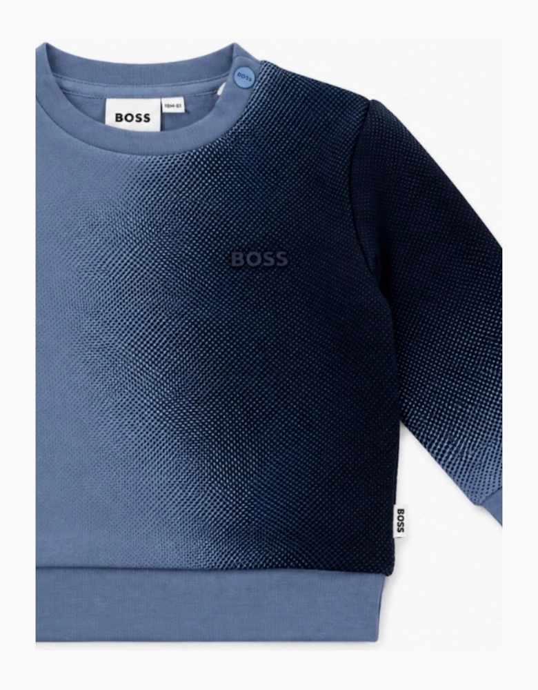 BOSS BABY BOY/TODDLER LAVENDER BLUE SWEATSHIRT J53494