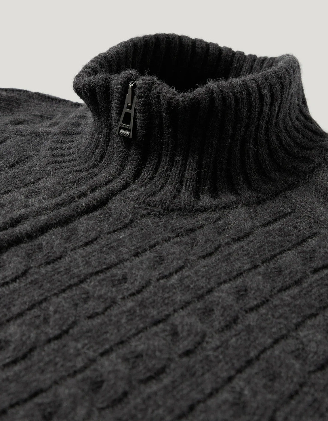Belstaff Westport Quarter Zip Charcoal melange