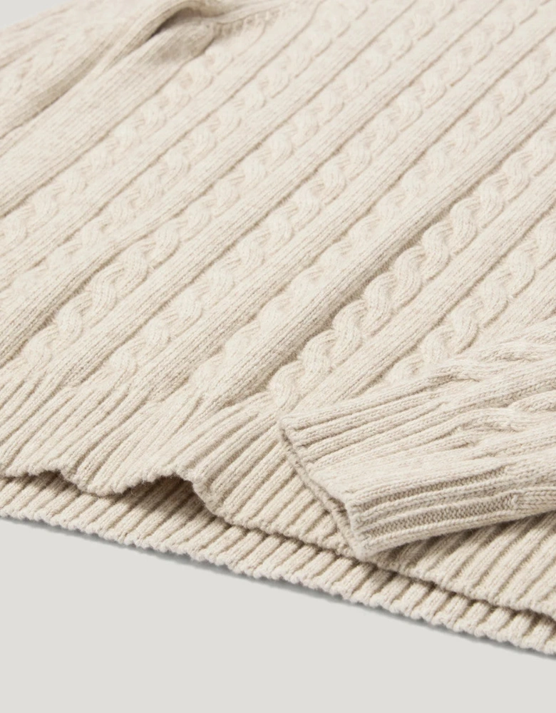 Belstaff Westport Quarter Zip Pale Stone