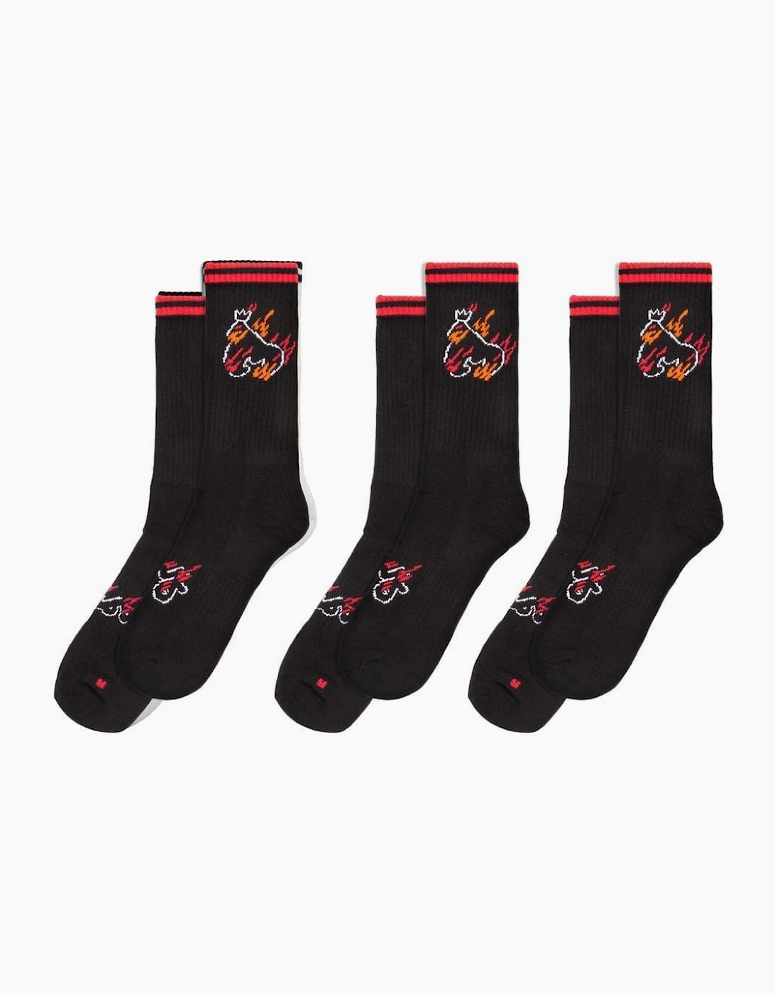 Flaming Ape Sport Sock 3pk
