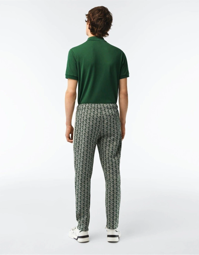 Geometric Patterned Regular Fit Straight Pants