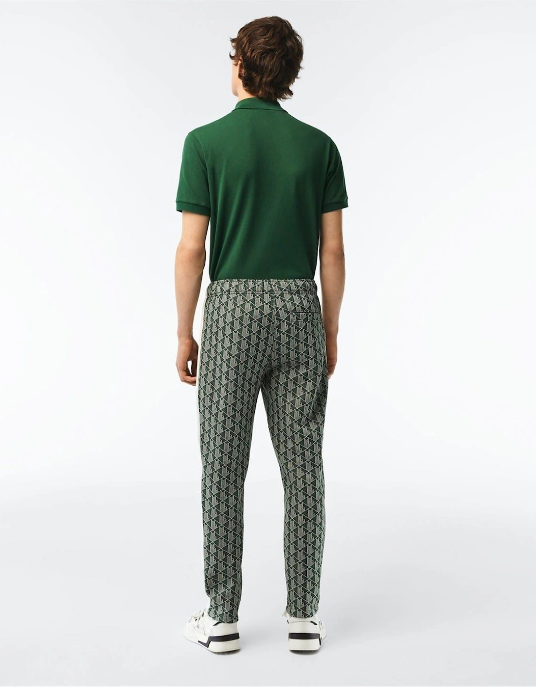 Geometric Patterned Regular Fit Straight Pants