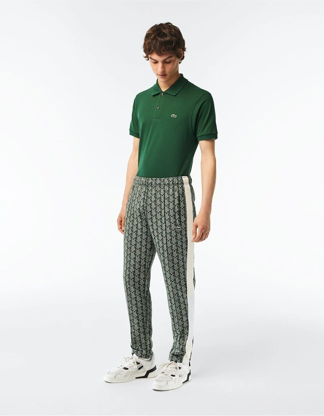Geometric Patterned Regular Fit Straight Pants