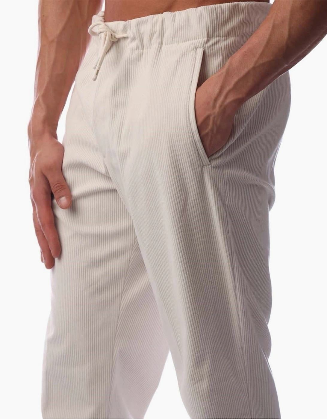 Perin Stripe Patterned Straight Pants