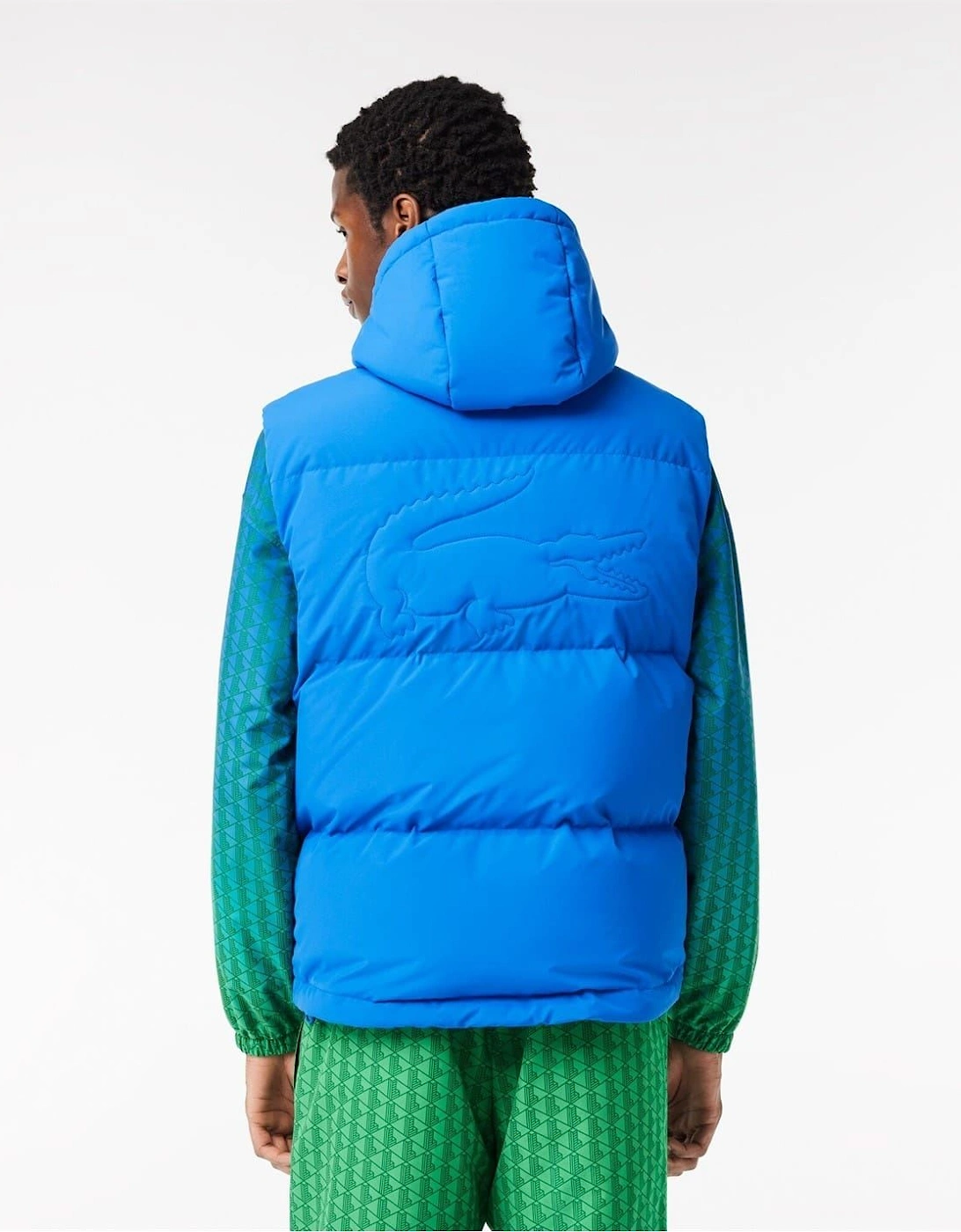 Crocodile Print Hooded Vest