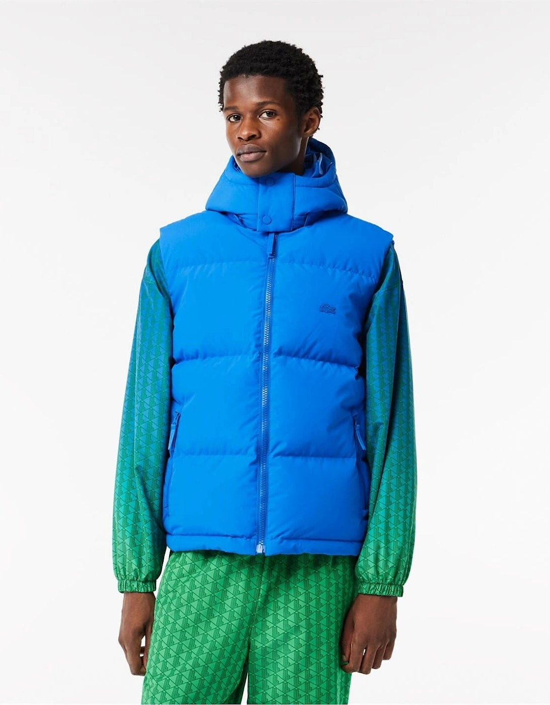 Crocodile Print Hooded Vest