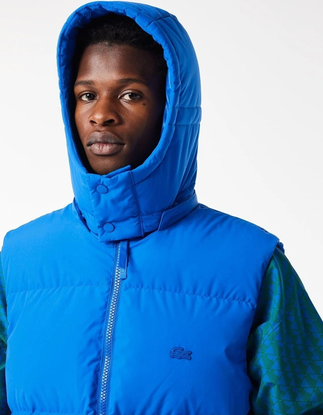 Crocodile Print Hooded Vest