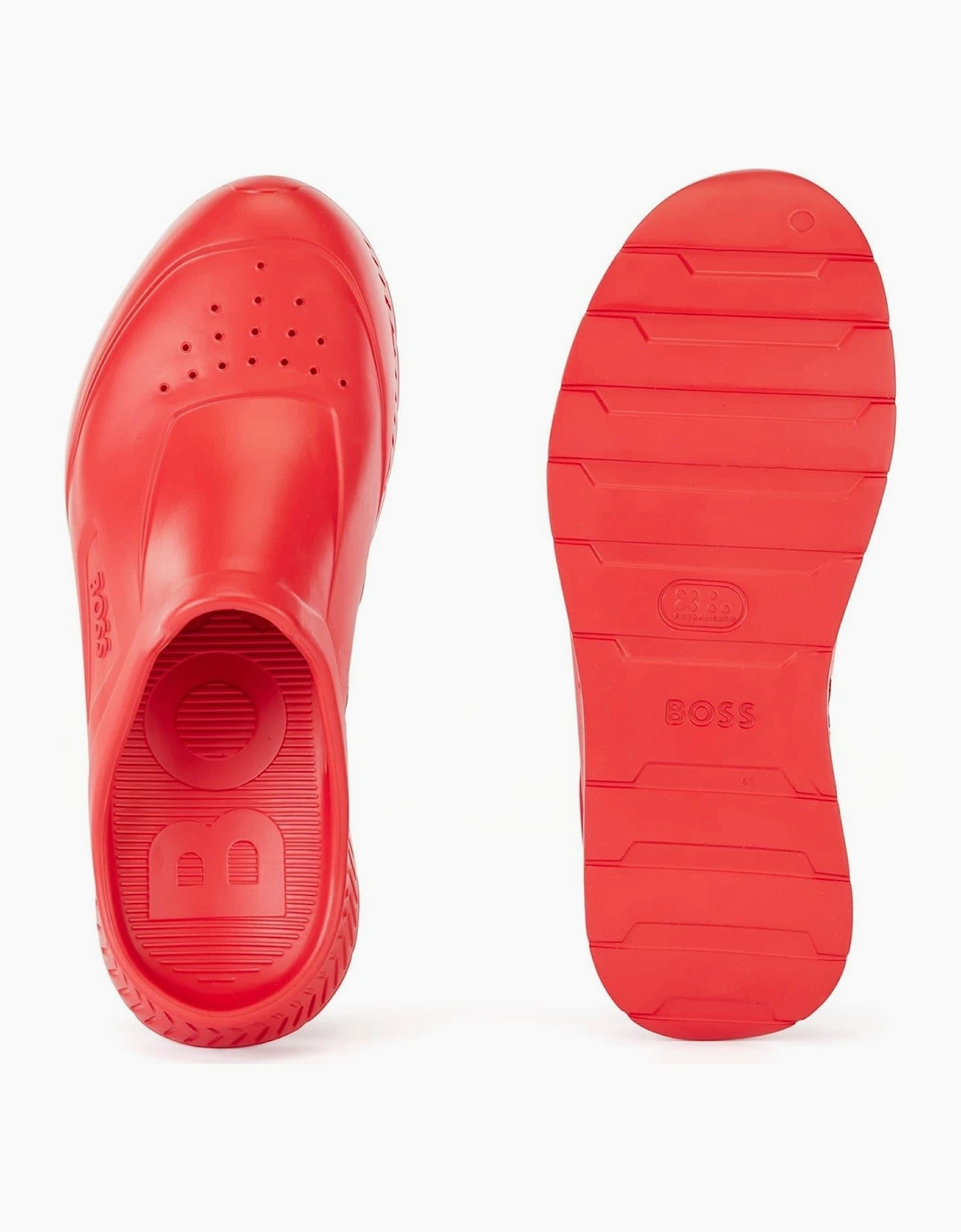 R Rubber Slide Sandals
