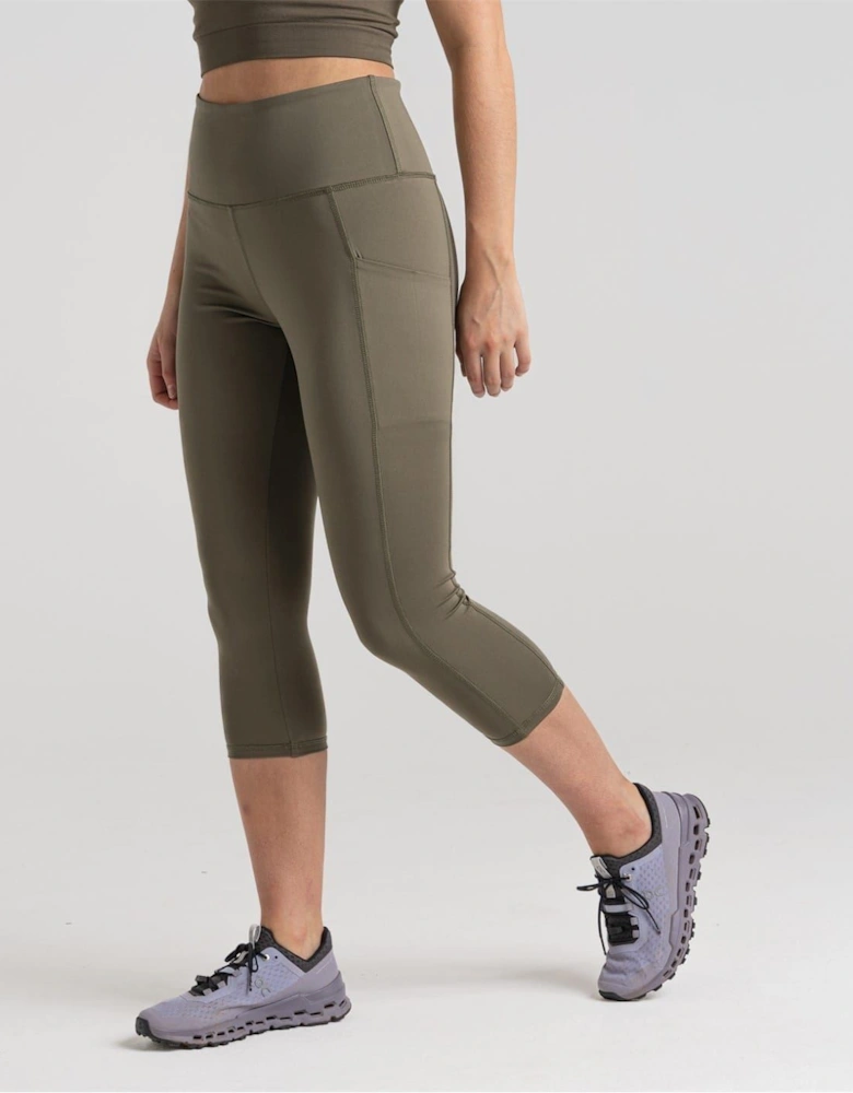 Kiwi Crop Solid Leggings