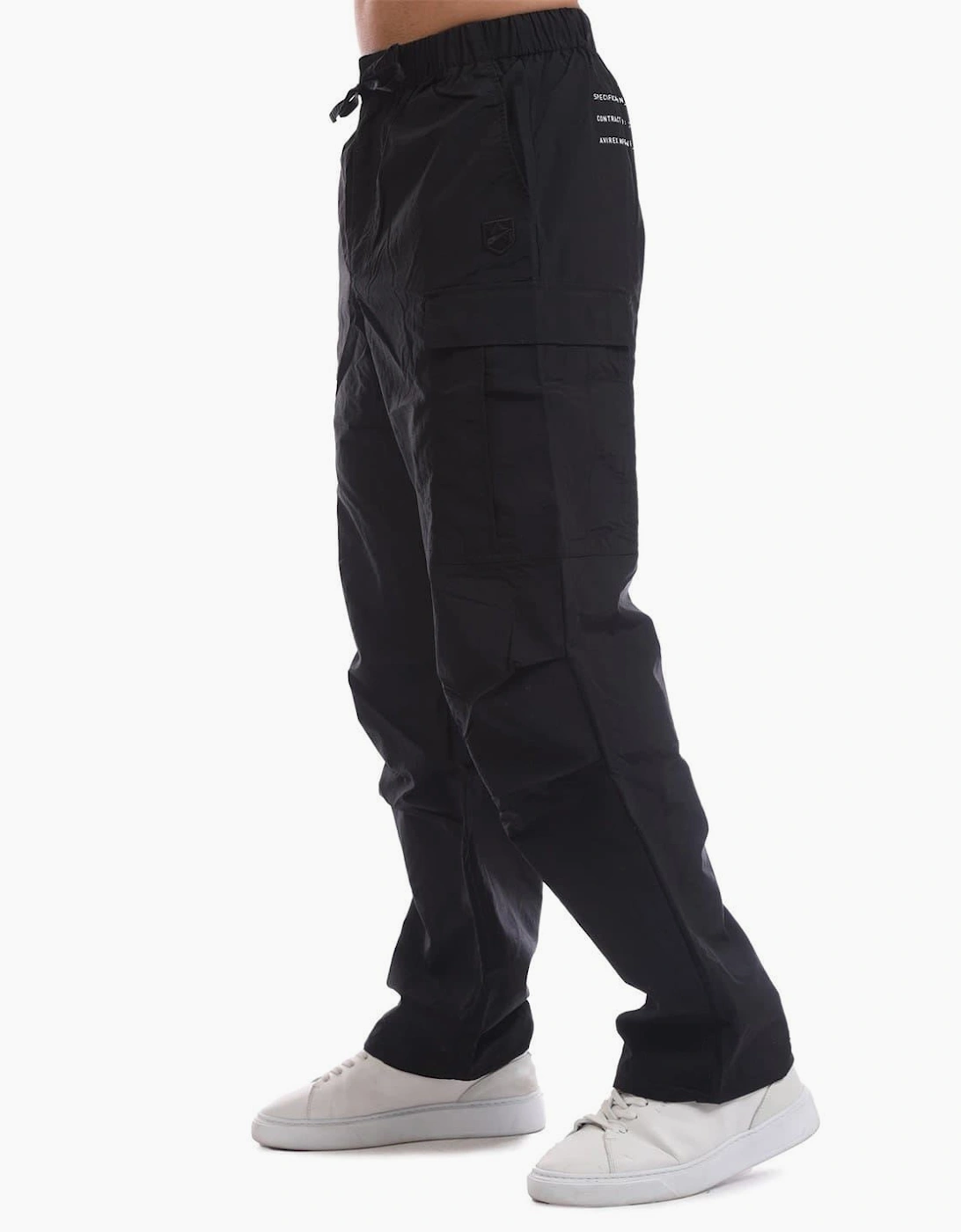 Logo Print Combat Cargo Pants