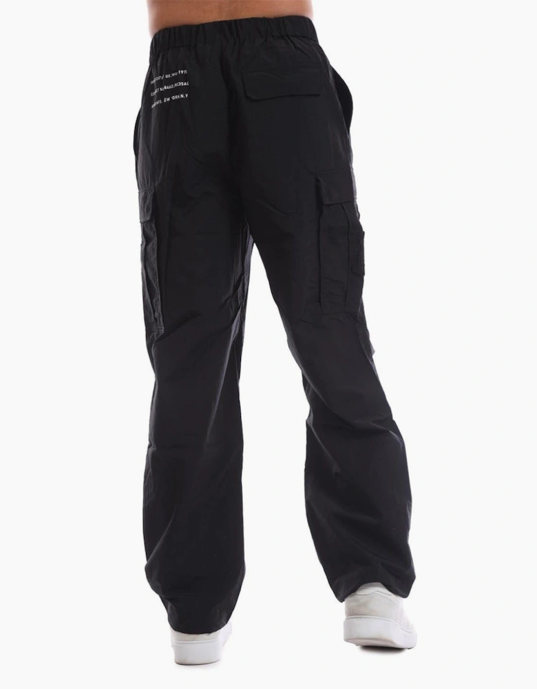 Logo Print Combat Cargo Pants