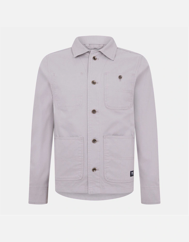 London Solid Patterned Field Jacket with Chest Pocket
