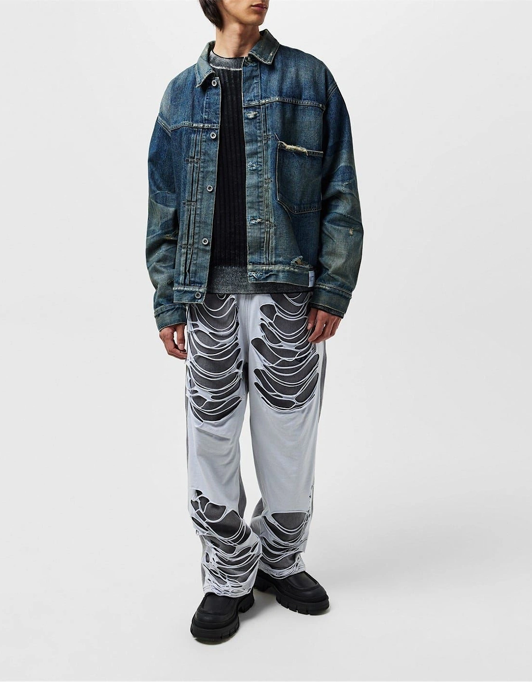 Martia Distressed Wide Leg Jeans
