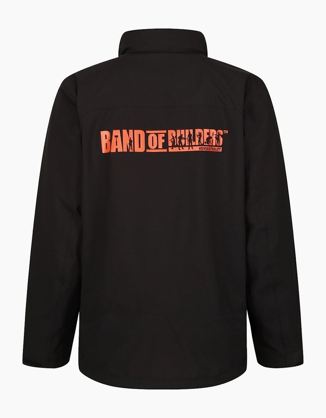 Solid Patterned Softshell Jacket with Lettering