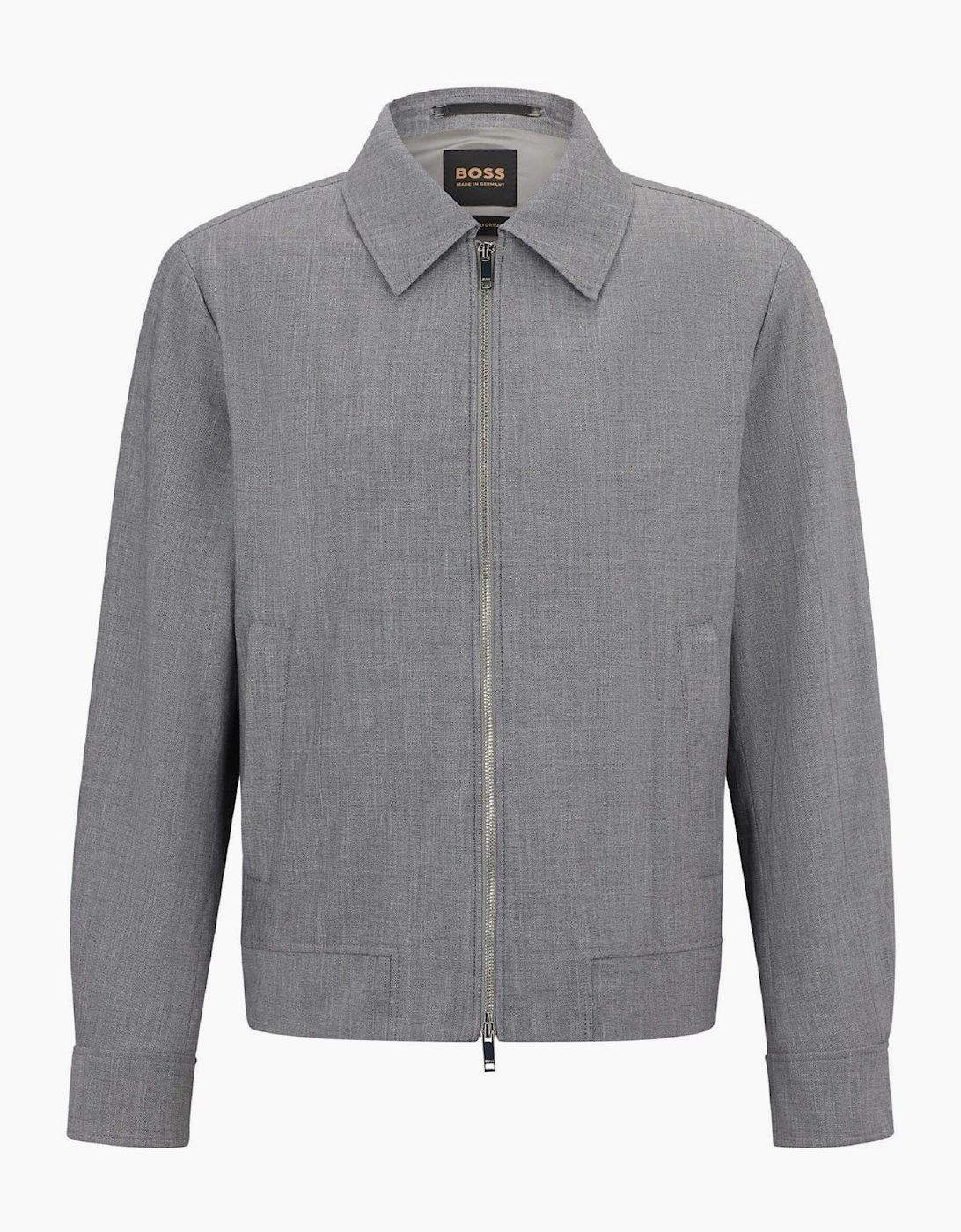 Wing Solid Patterned Softshell Jacket
