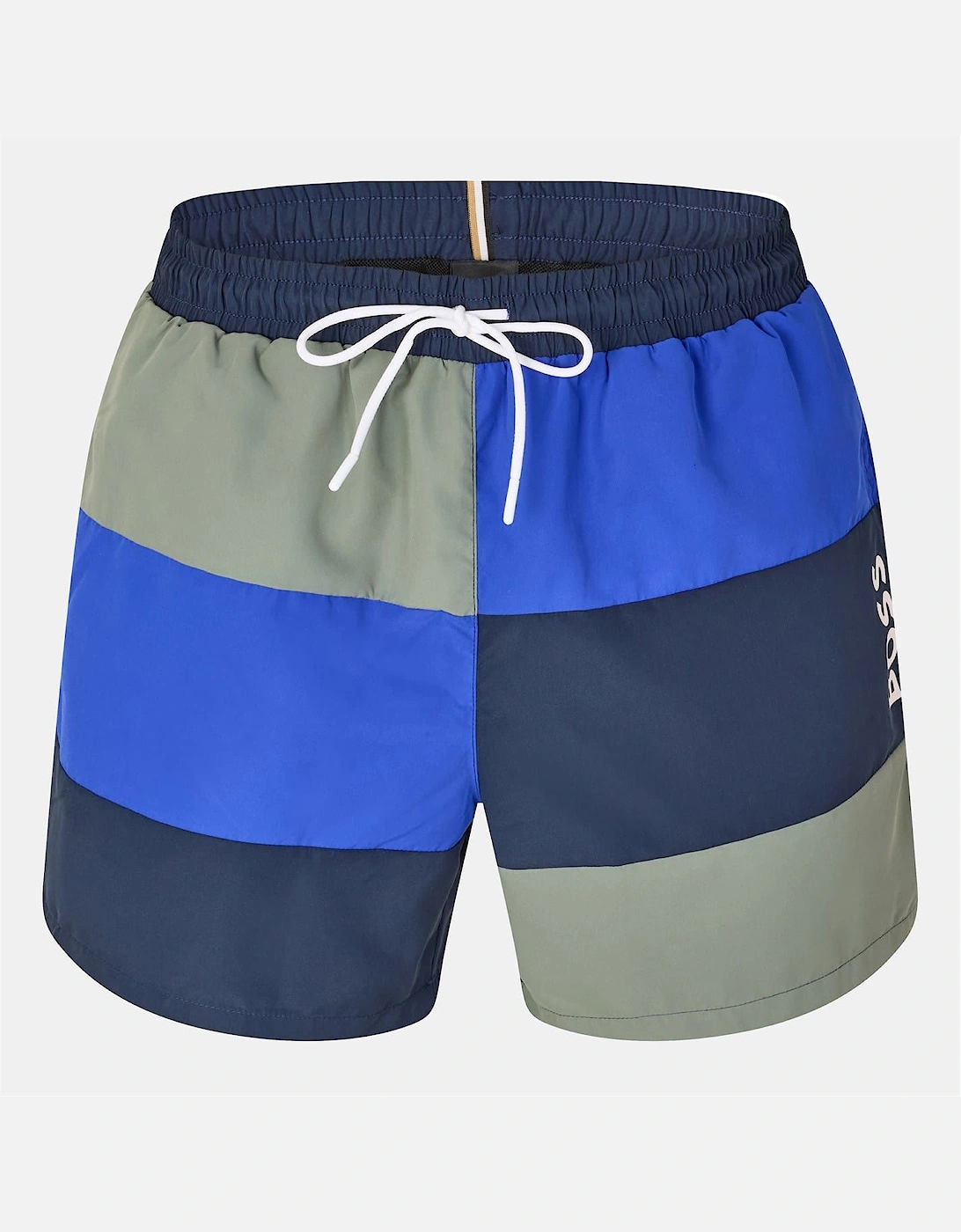 Court Horizontal Stripe Swim Trunk