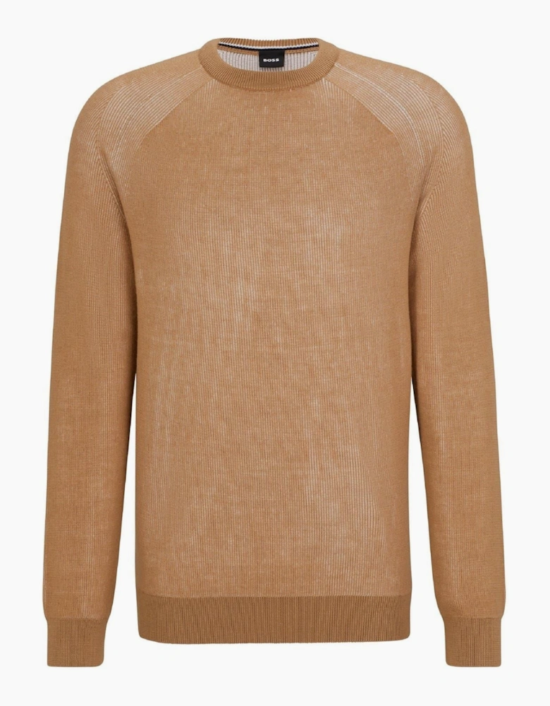 Crew Neck Raglan Sleeve Long Sweater