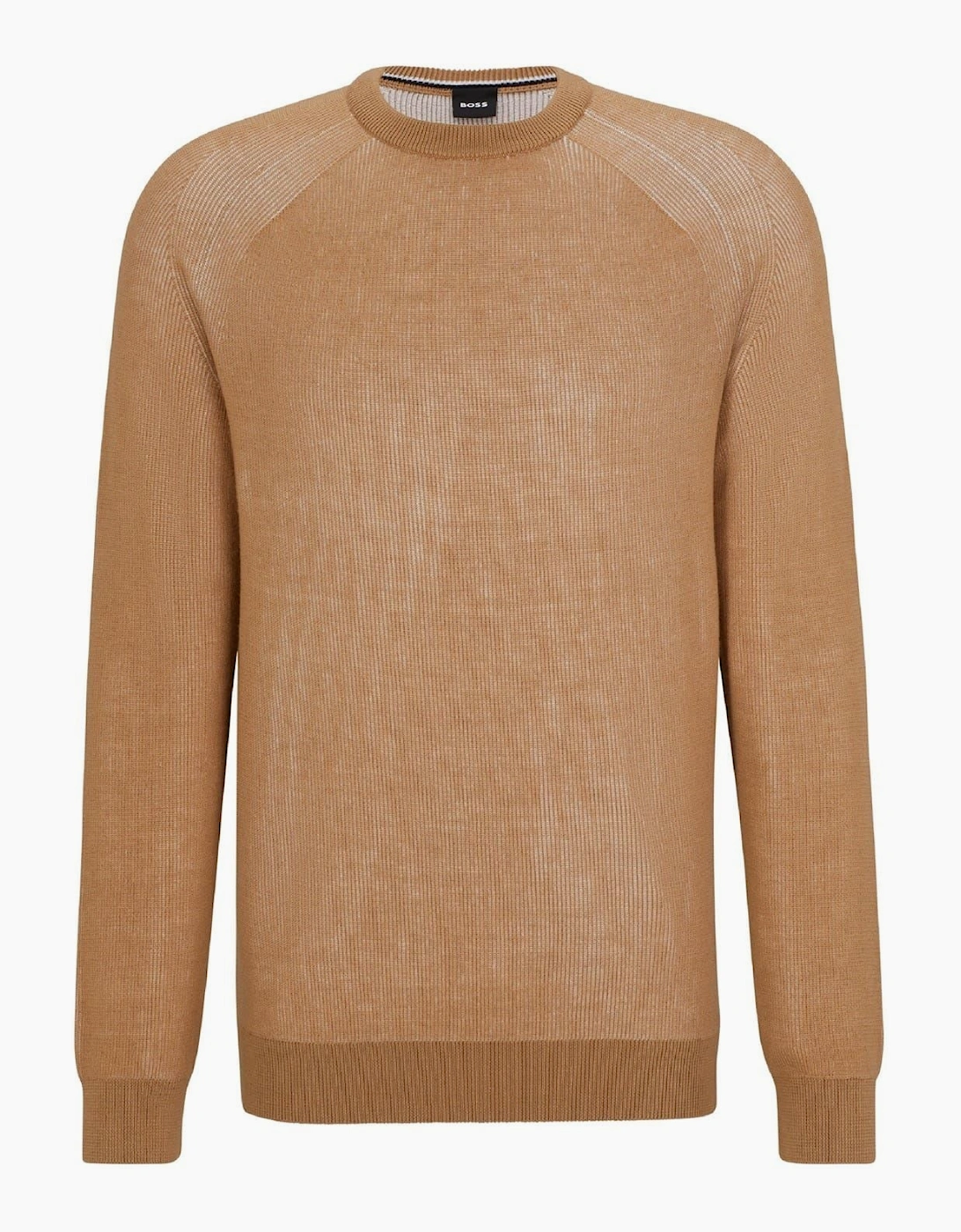 Crew Neck Raglan Sleeve Long Sweater