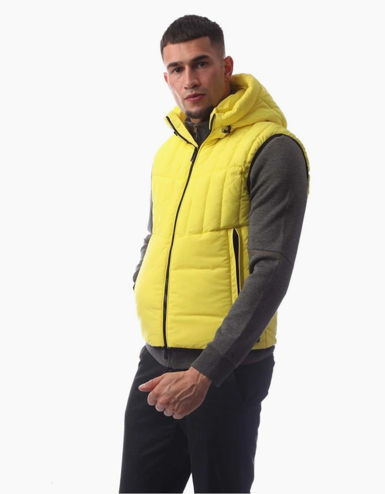 Cashton Hooded Solid Patterned Gilet