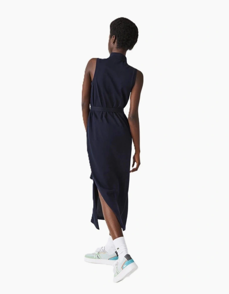 EF1107 Collared Neck Maxi T-Shirt Dress