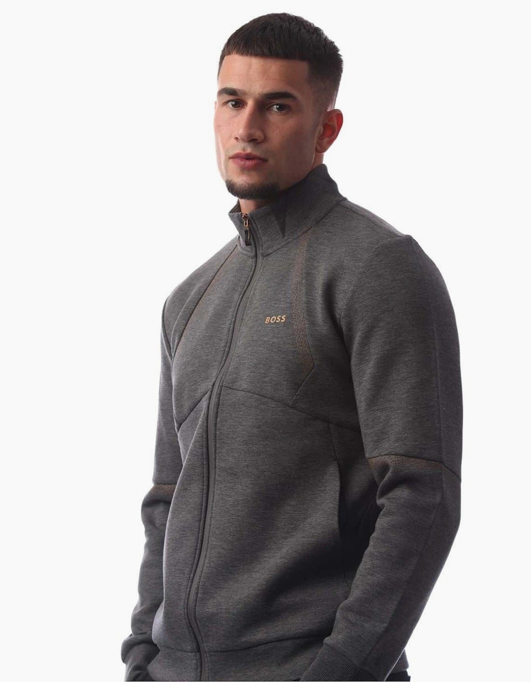 Zip Neck Funnel Sweatshirt