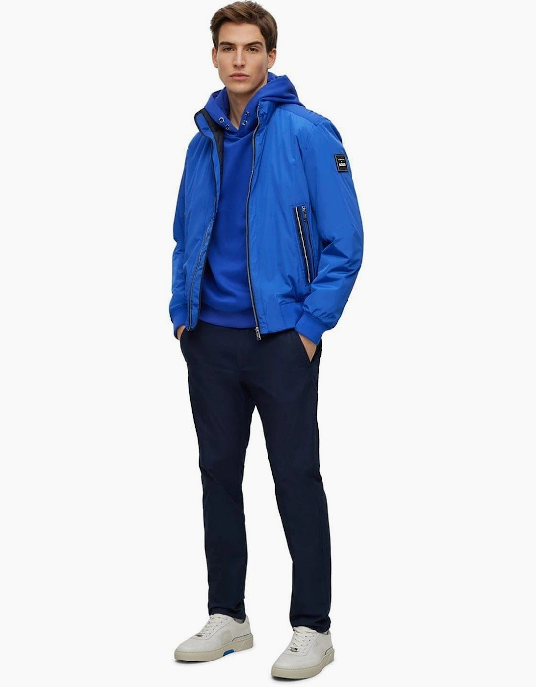Hooded Neck Raglan Sleeve Sweatshirt