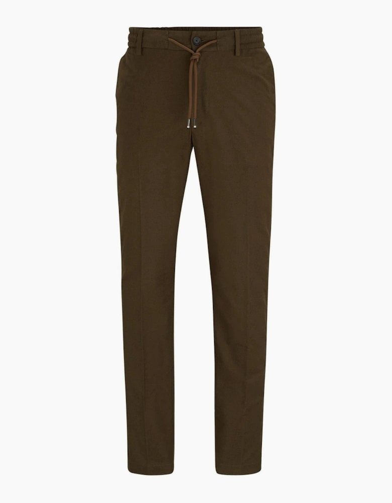 Kane Solid Patterned Straight Trousers