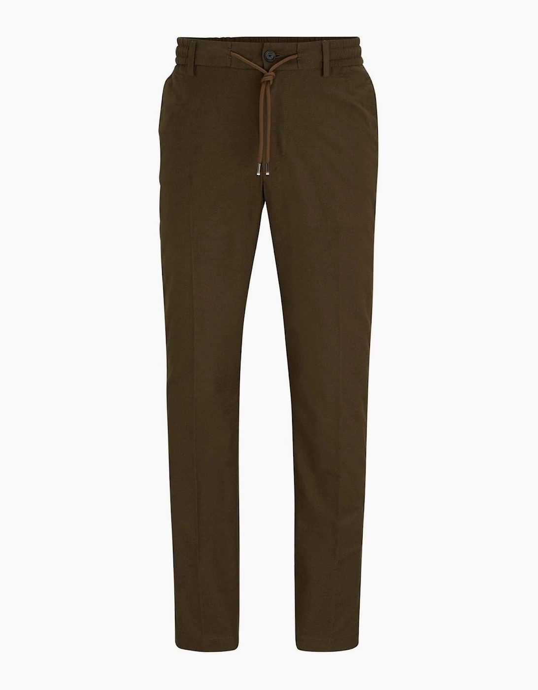 Kane Solid Patterned Straight Trousers