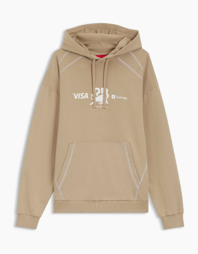 Text Graphic Hooded Neck Long Sleeve Sweatshirt