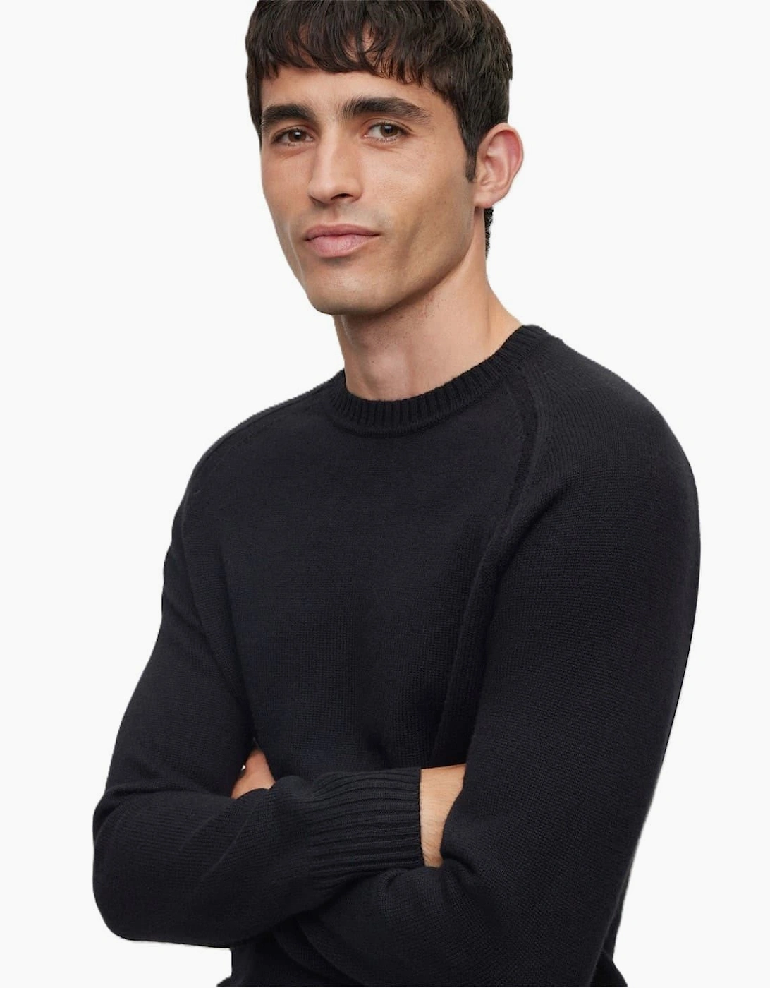 Crew Neck Raglan Long Sleeve Sweater