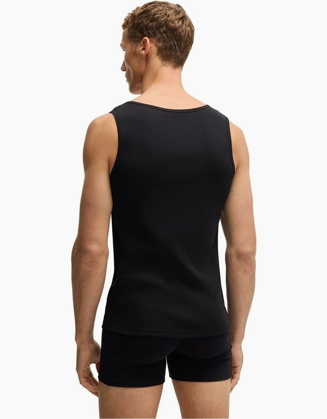 Scoop Neck Regular Fit Rib Tank