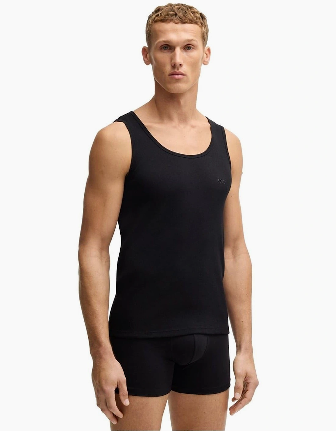Scoop Neck Regular Fit Rib Tank