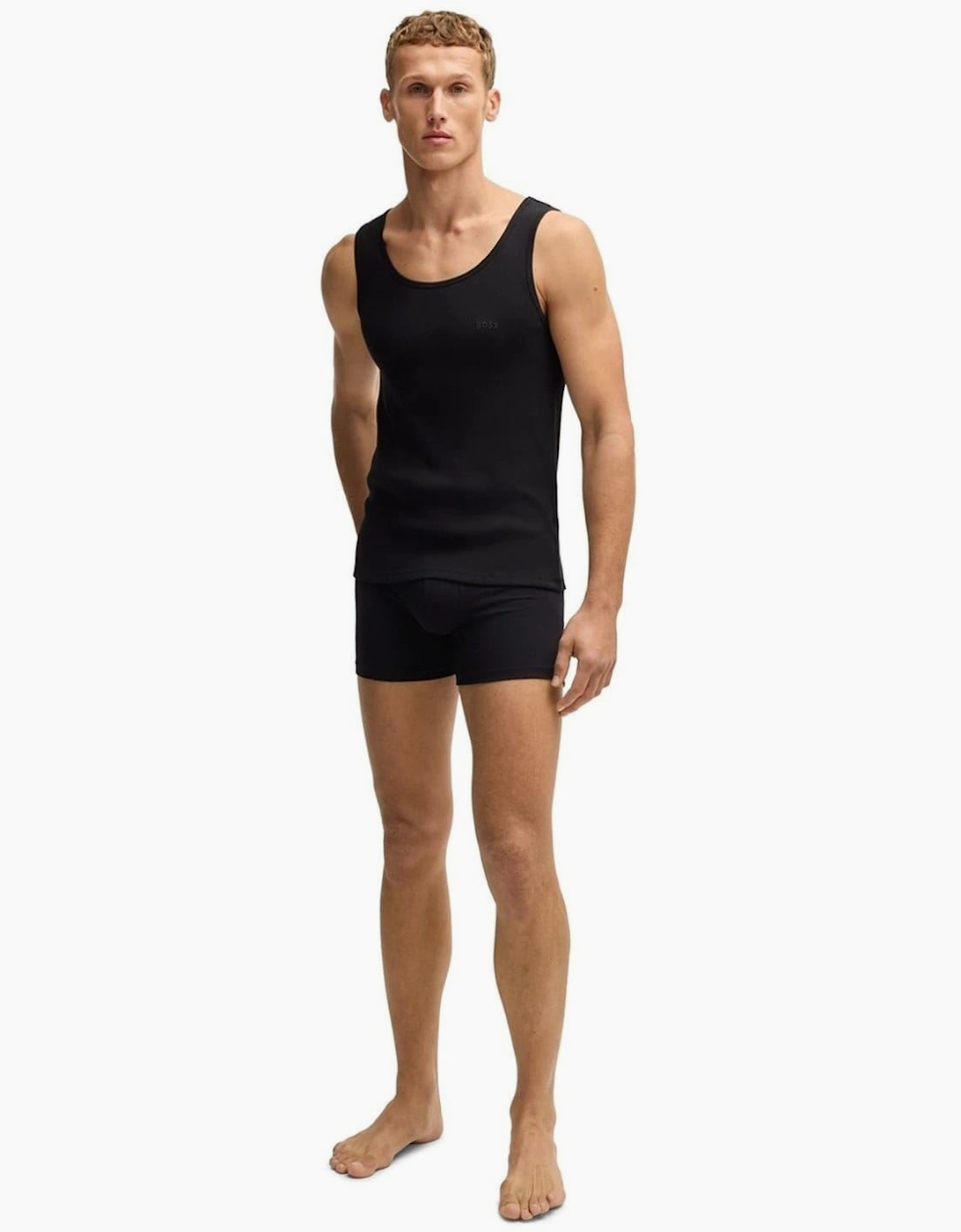 Scoop Neck Regular Fit Rib Tank