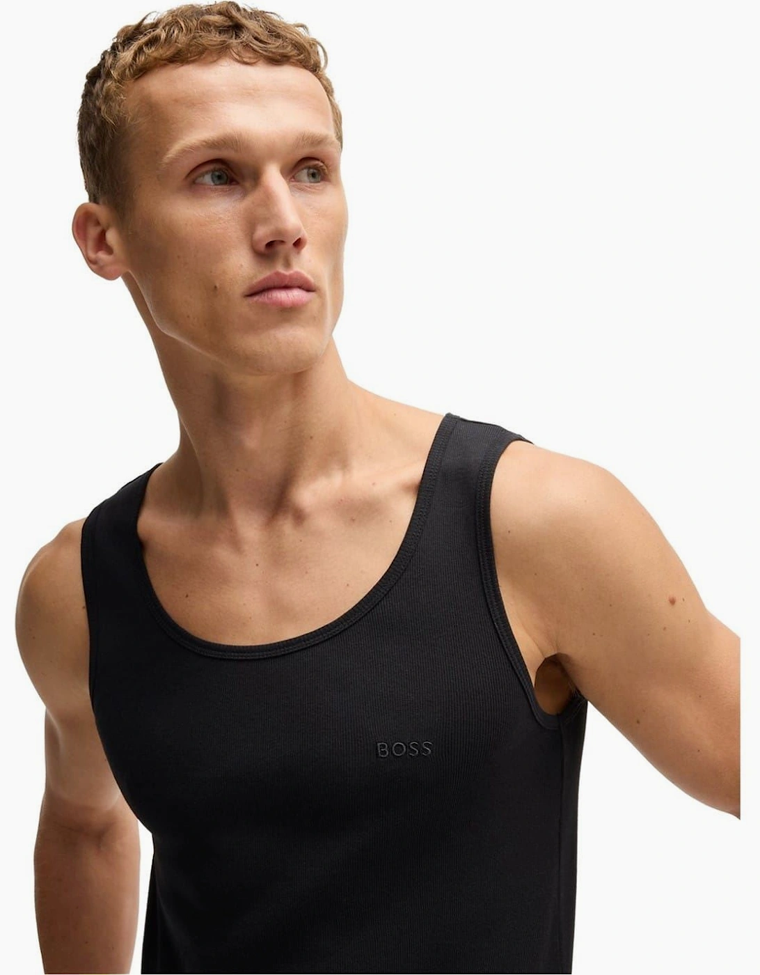 Scoop Neck Regular Fit Rib Tank