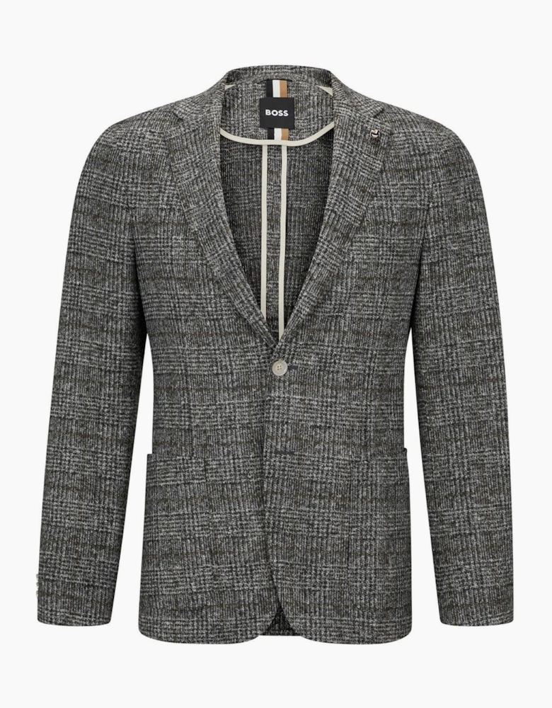 Plaid Notch Collared Blazer