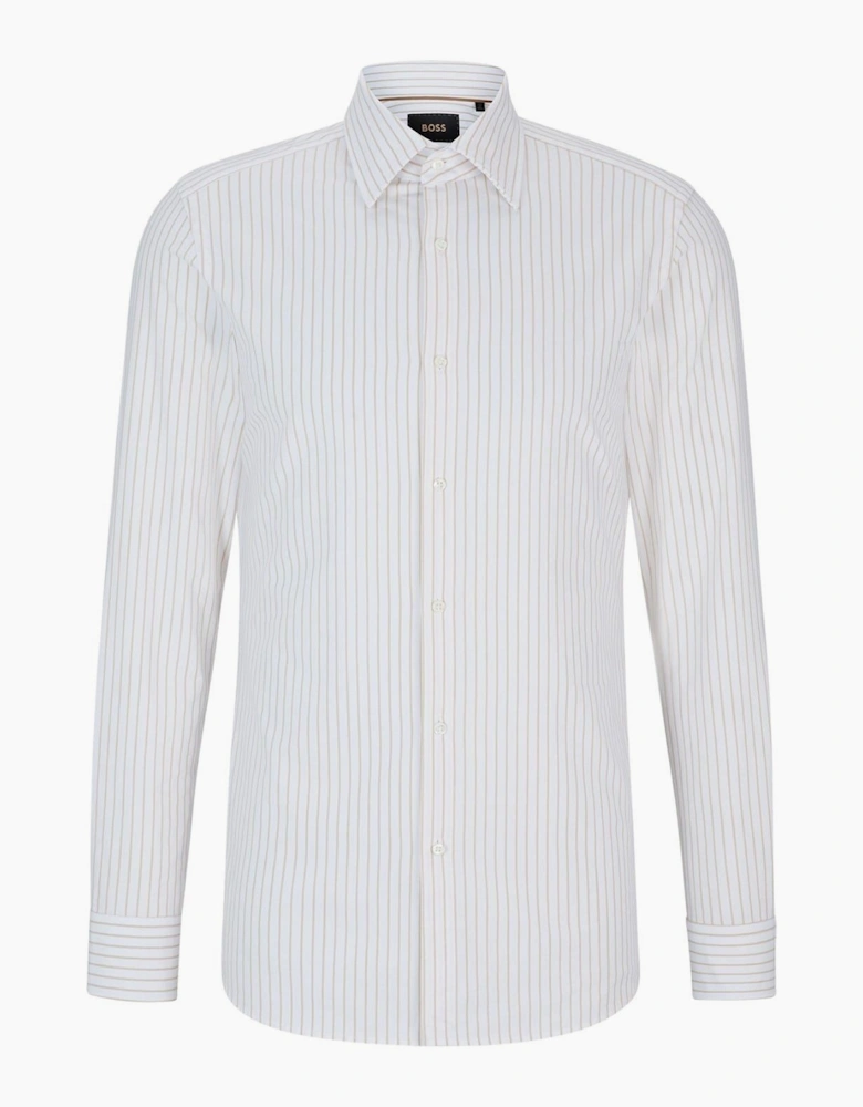 Collared Neck Long Sleeve Point Collar Shirt