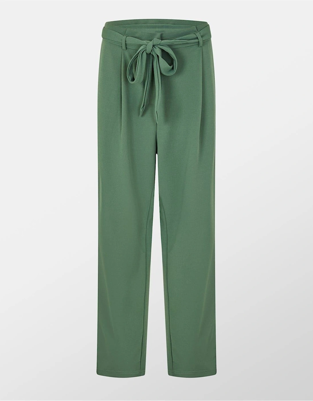 Viclva Belt Straight Solid Patterned Trousers