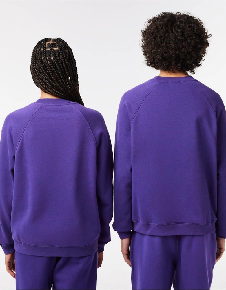 Crocodile Print Raglan Sleeve Sweatshirt